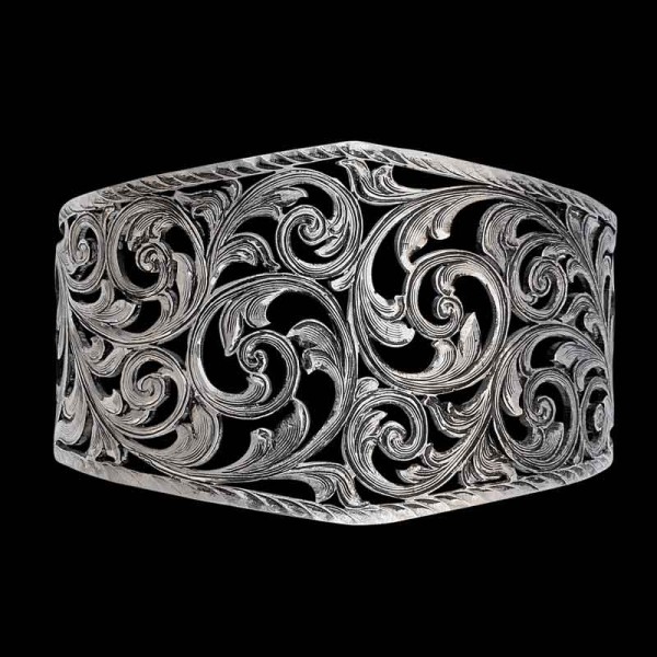 Our Shania Classic Western Cuff Bracelet is the picture of Western Elegance! Featuring silver filigrane on a antique finish base, this bracelet is the epitome of elegance. Order it now!